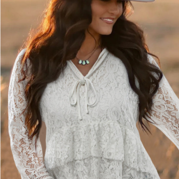 Aven Pearl Lace Blouse