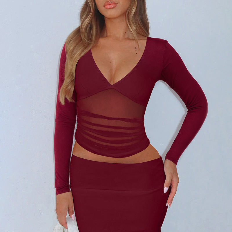 Aven Luna Mesh Blouse