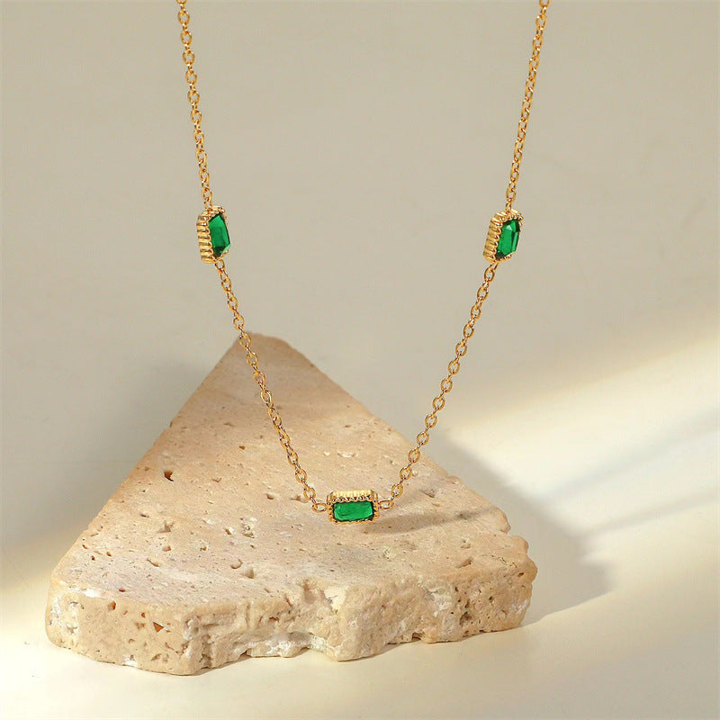 Niche 18K Gold Exquisite High-grade Titanium Steel