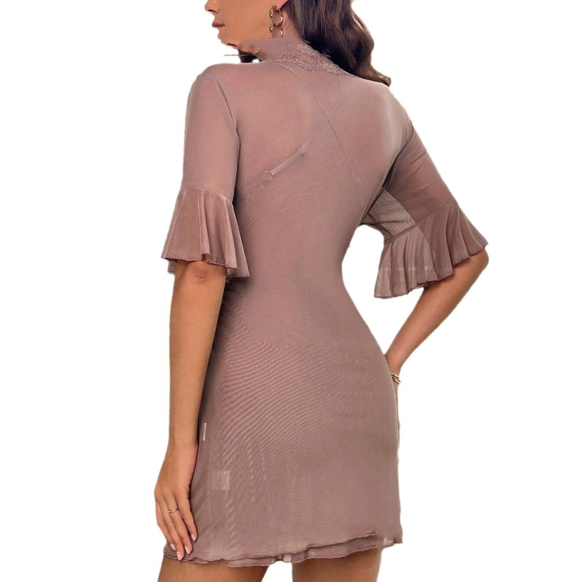 Aven Blush Lace Cover Dress