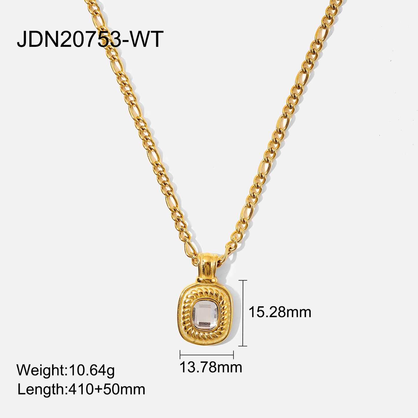Colorful Semi-precious Stone Pendant Necklace For Ladies