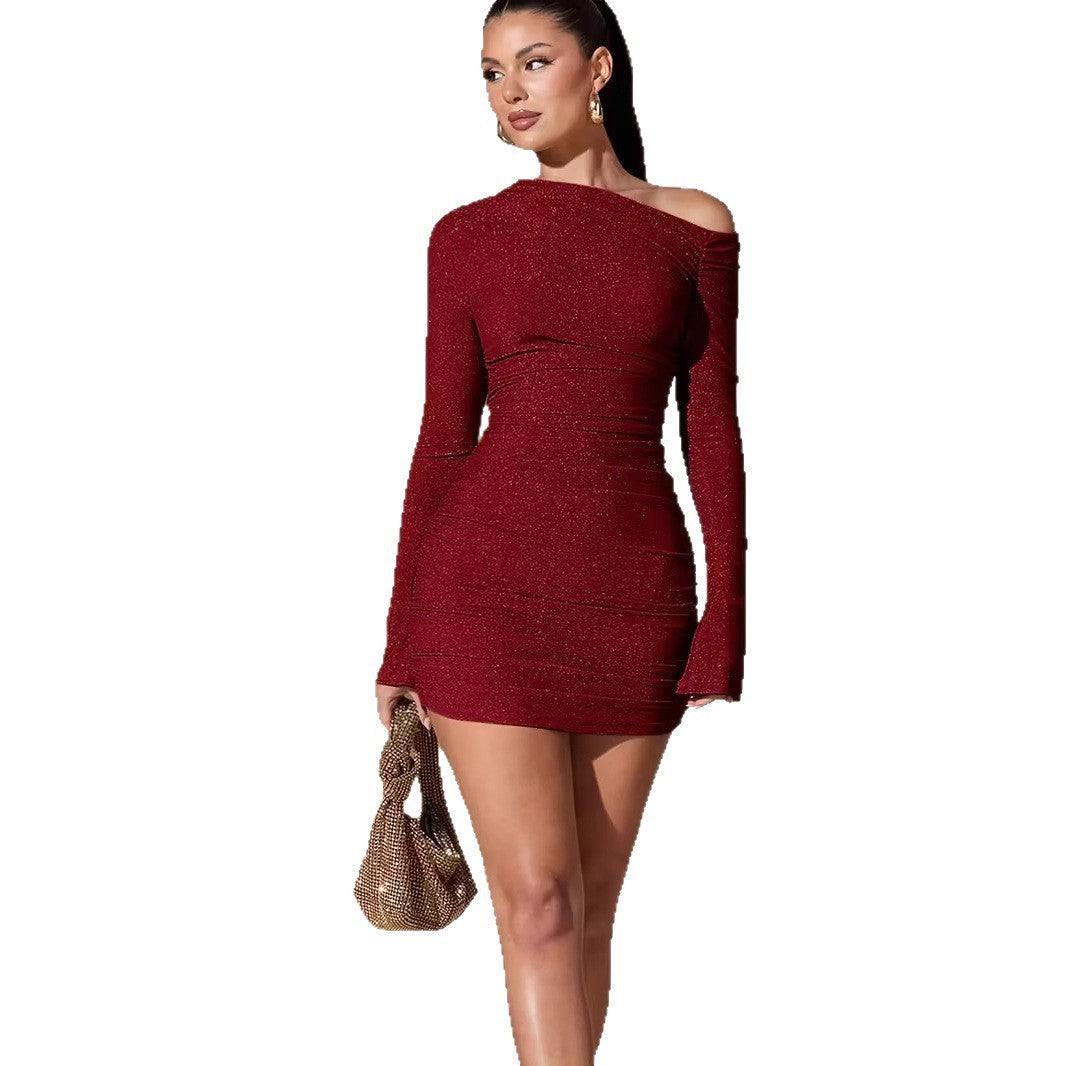 Aven Luna One-Shoulder Dress