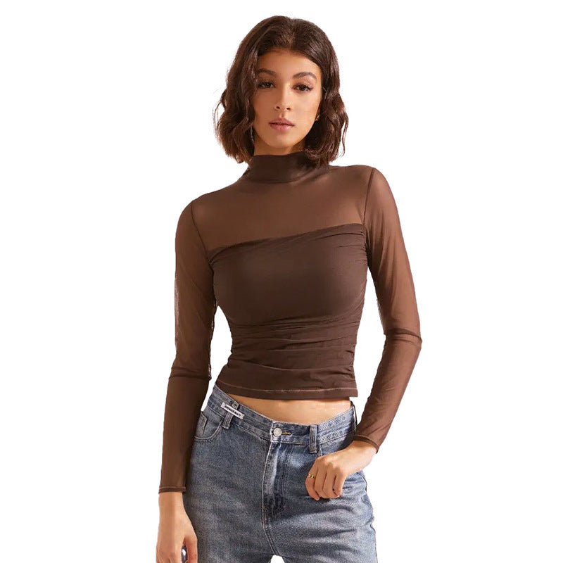 Aven Luna Mock Neck Top