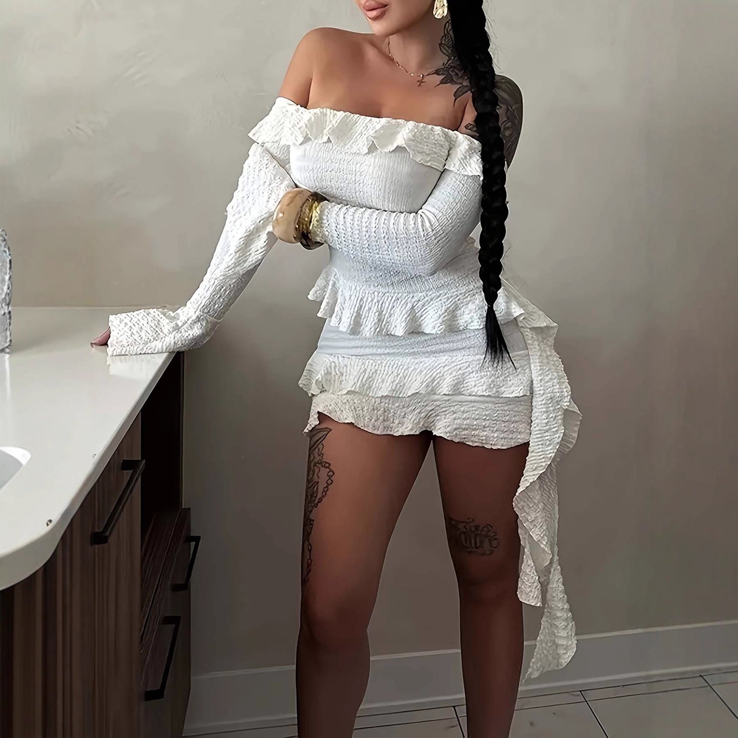 Aven Bella Off-Shoulder Dress