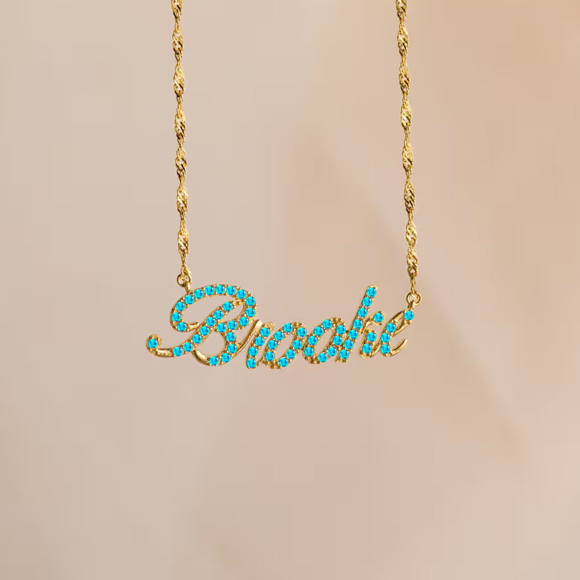 Customized Necklace With Personalized English Name For Women