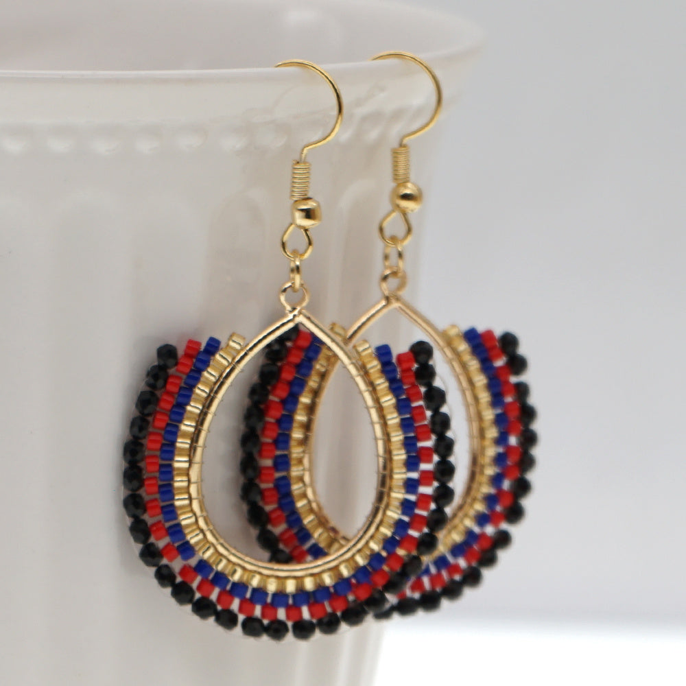 Handmade Crystal Exaggerated Women Big Earrings
