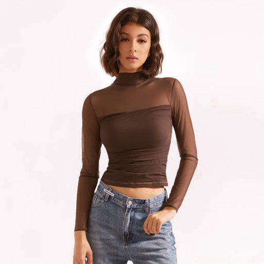 Aven Luna Mock Neck Top