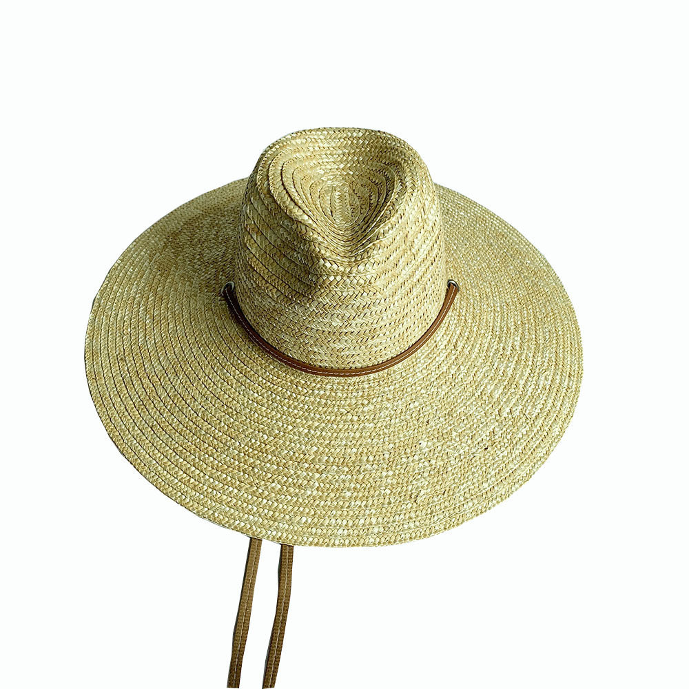 British Big Brim Jazz Straw Hat Women