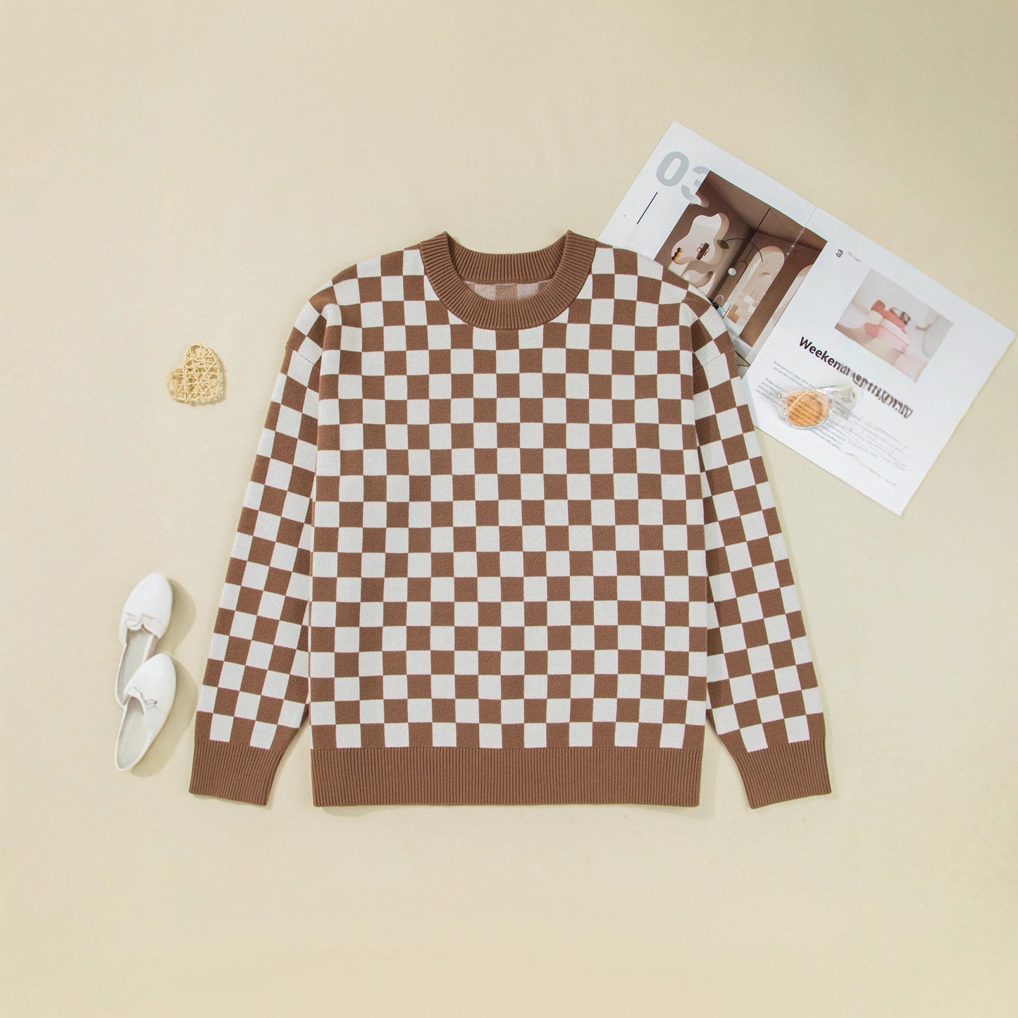 Aven Harper Plaid Sweater