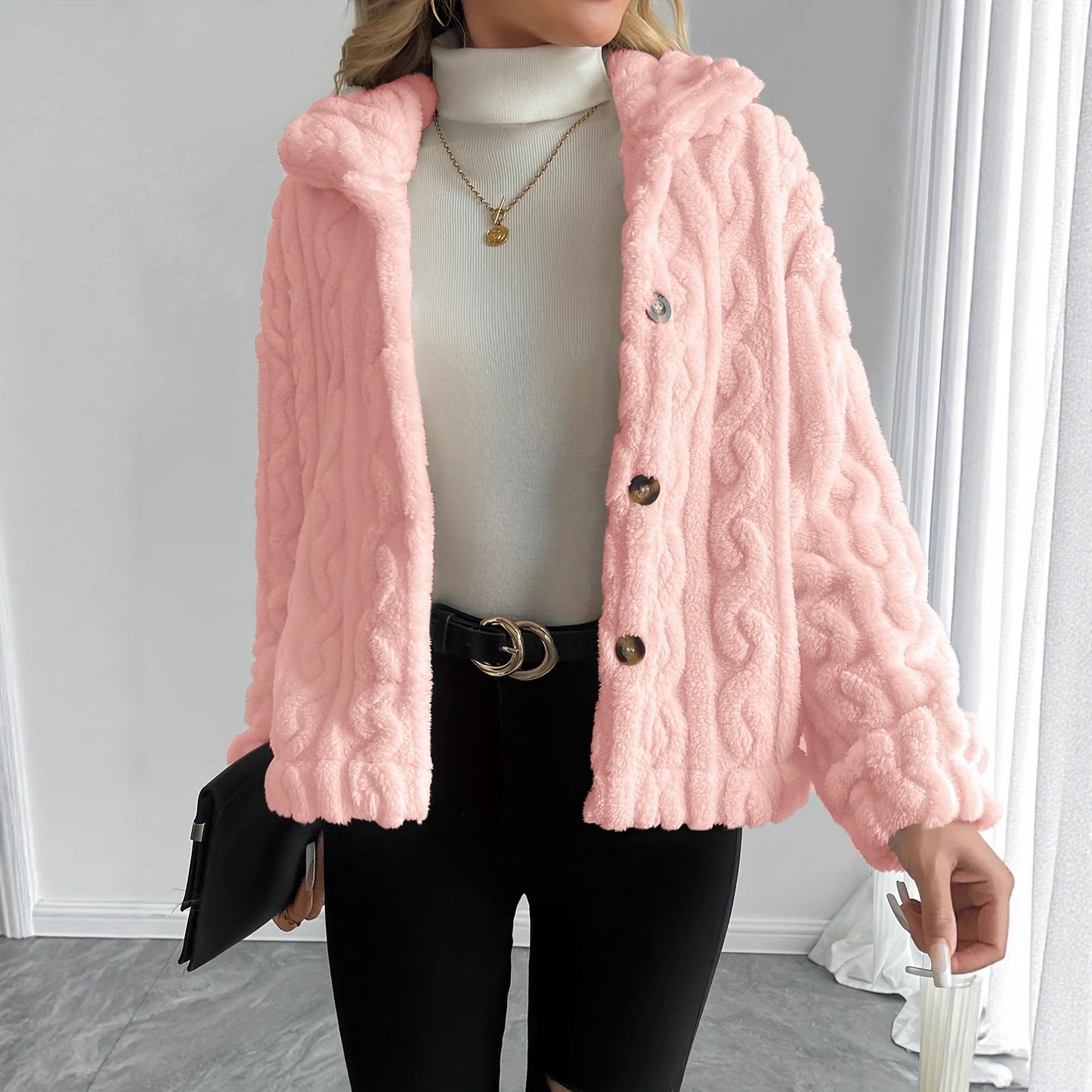 Aven Blush Cozy Jacket