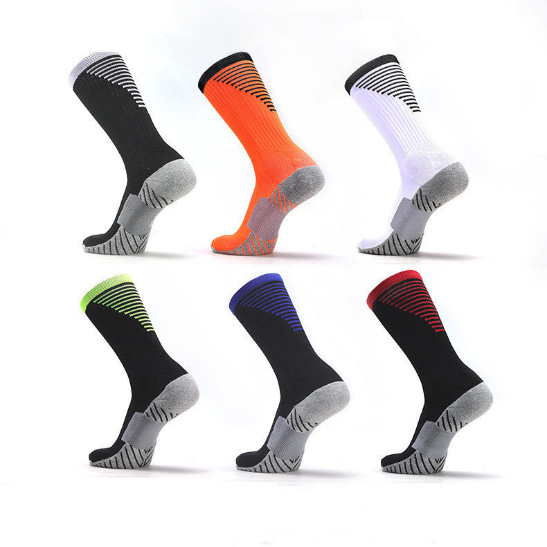 Striped non-slip sports football socks