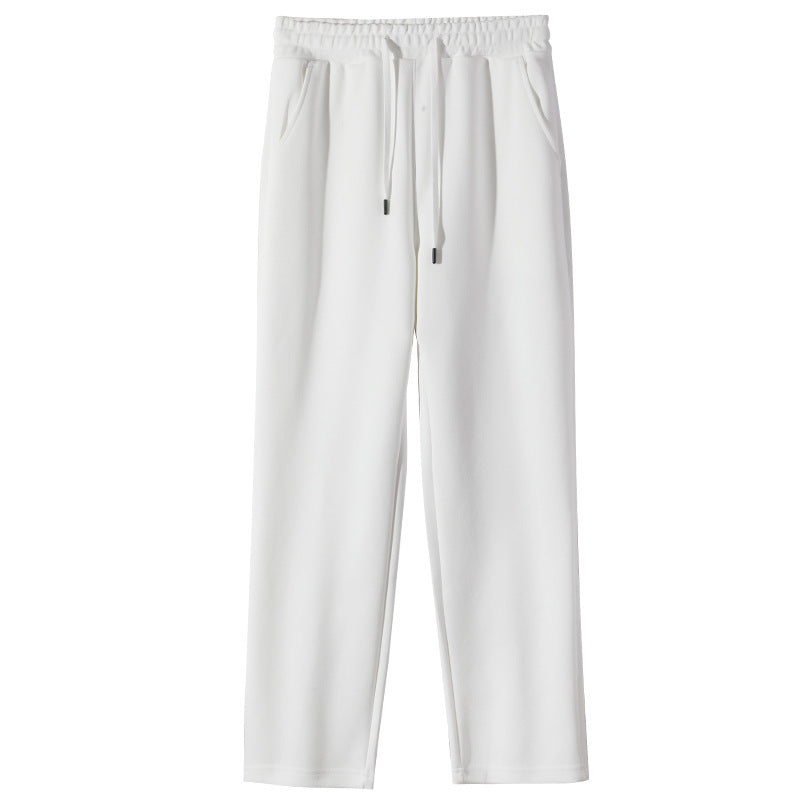 Casual Pants Elastic Waist Heavy Loose Track Pants Men's And Women's Casual Straight-leg