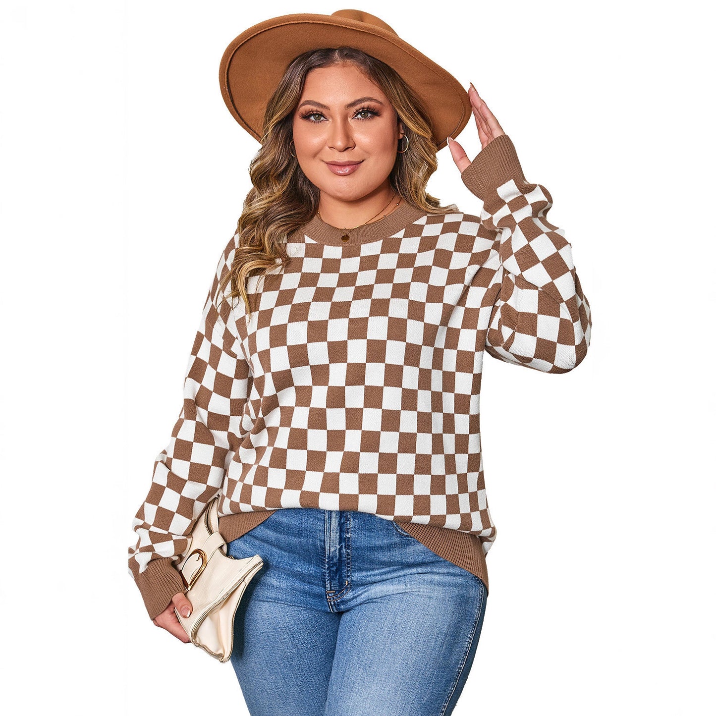 Aven Harper Plaid Sweater