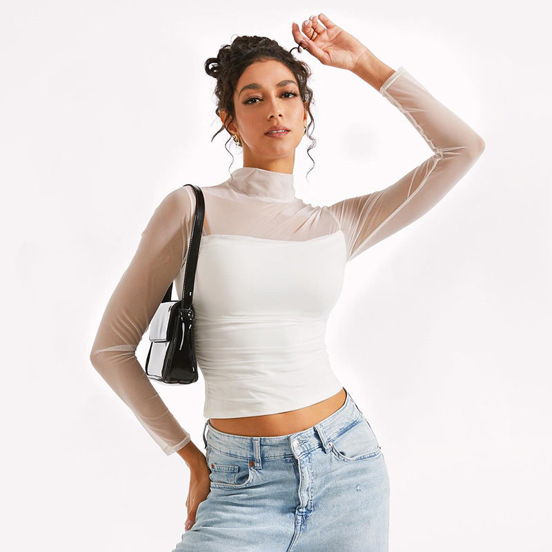 Aven Luna Mock Neck Top