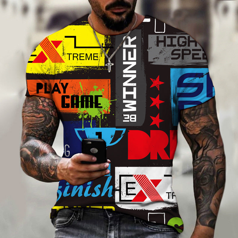 Football 3D Printed Men's T-shirt