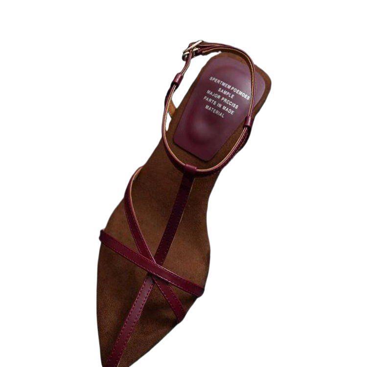 Gold Wedge Women's Summer Thin Strap Profiled Heel High Heels