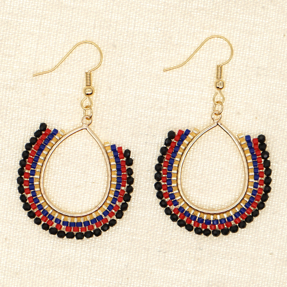 Handmade Crystal Exaggerated Women Big Earrings