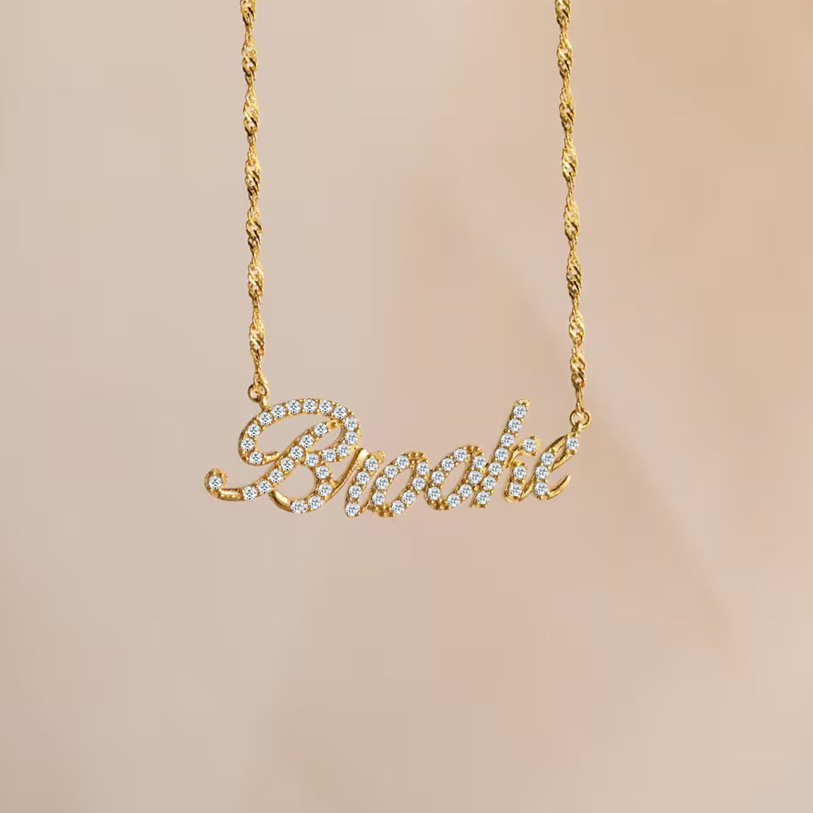 Customized Necklace With Personalized English Name For Women