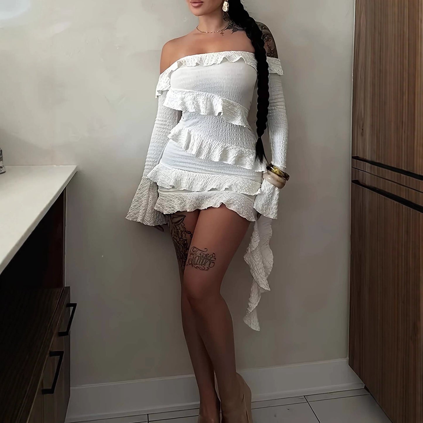 Aven Bella Off-Shoulder Dress