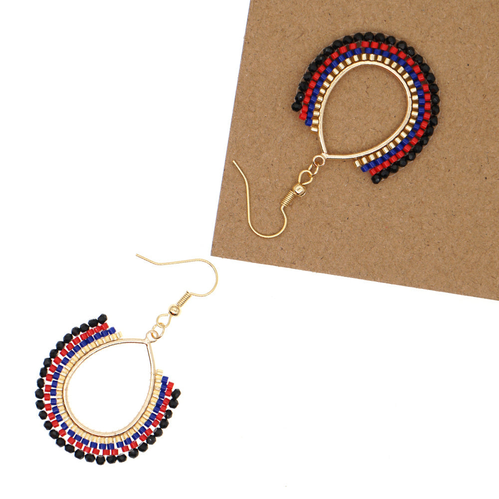 Handmade Crystal Exaggerated Women Big Earrings
