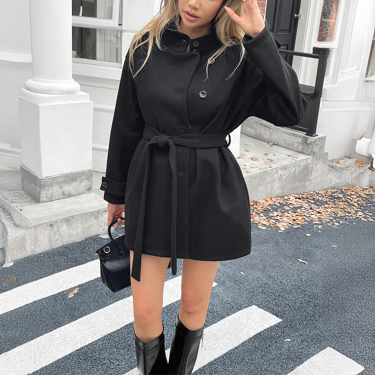 Aven Bordeaux Knit Coat