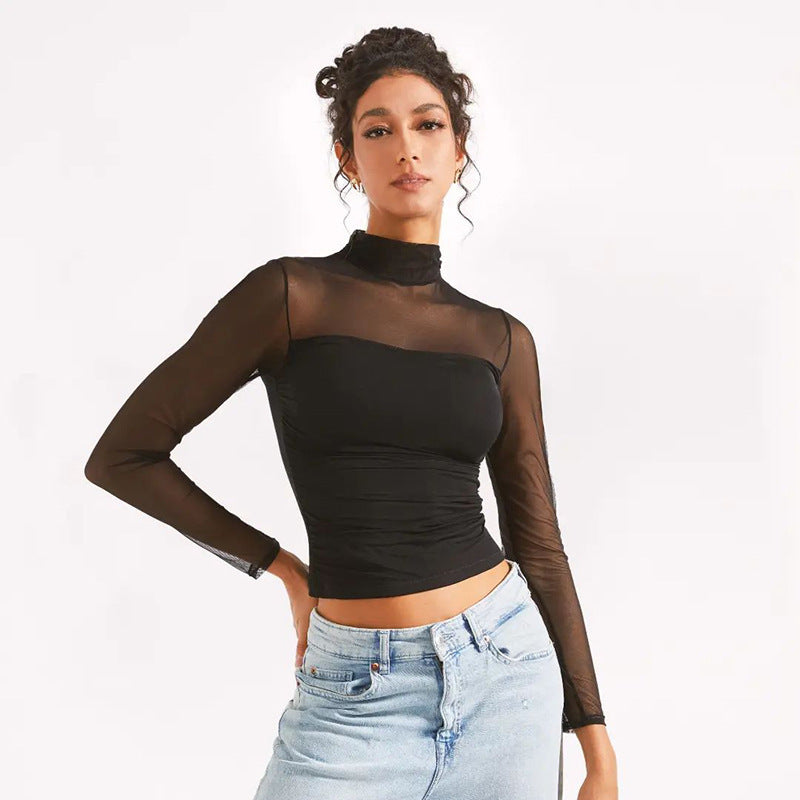 Aven Luna Mock Neck Top